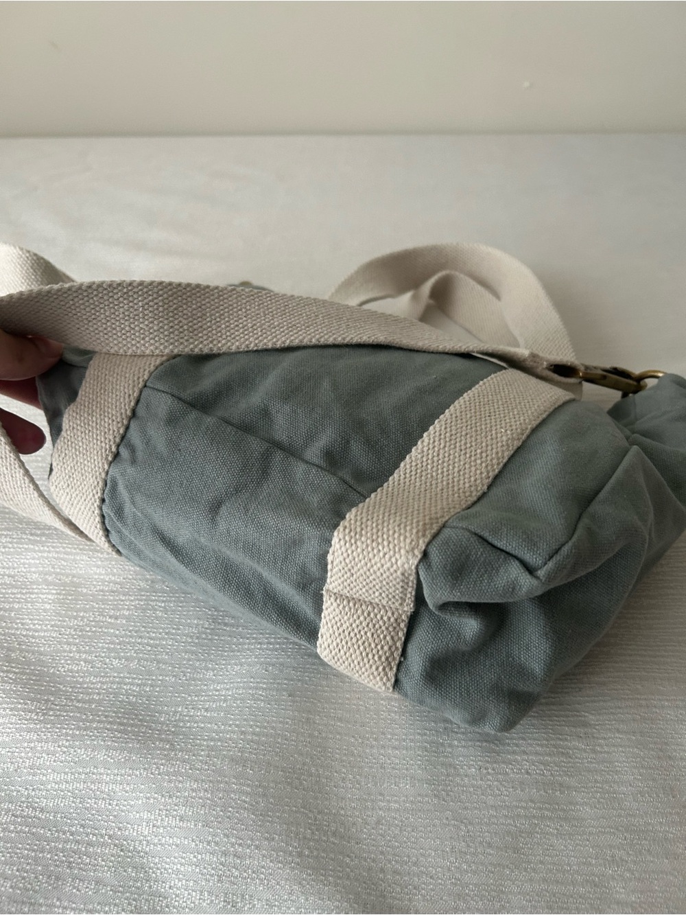 Hindbag Sage Green Jean tote bag - Picture 3 of 6